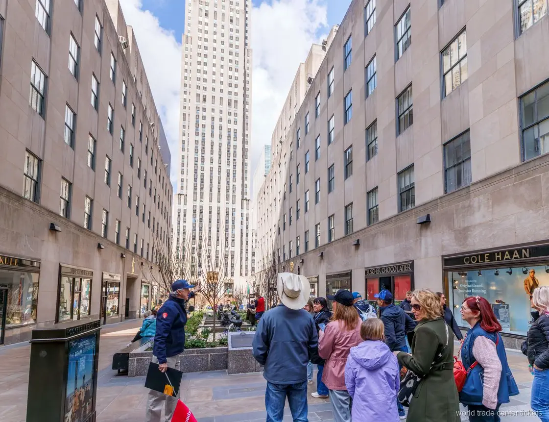 Postój na zdjęcia przy Rockefeller Center na luksusowej wycieczce autobusem po Nowym Jorku
